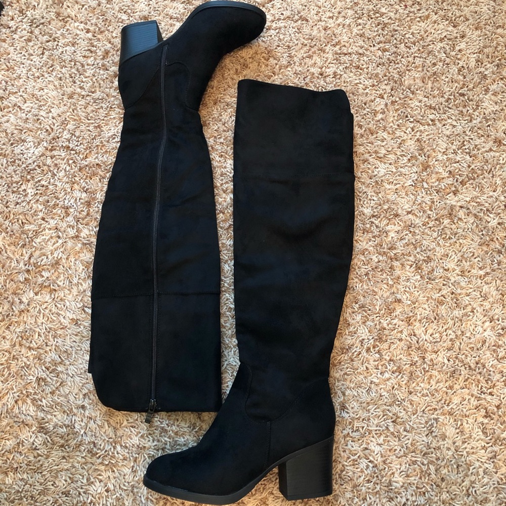 NWOT or box. Round toe thigh high boots. Size 8.